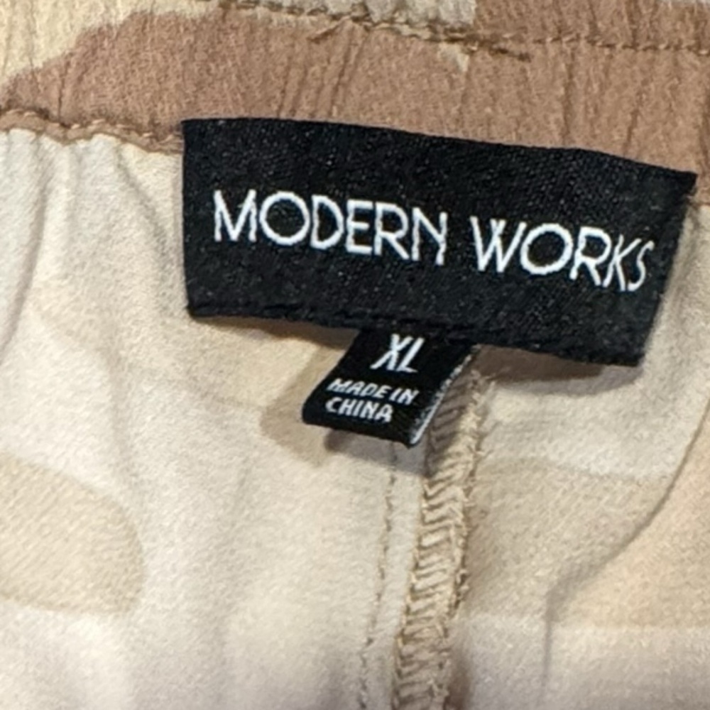 MODERN WORKS Camo Cargo Pockets Joggers Pants NWT XL - Picture 5 of 14